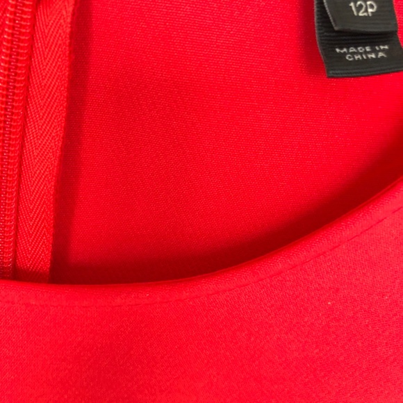 J Crew Red Scalloped Sleeveless Top Size 12 Petite - Picture 4 of 7